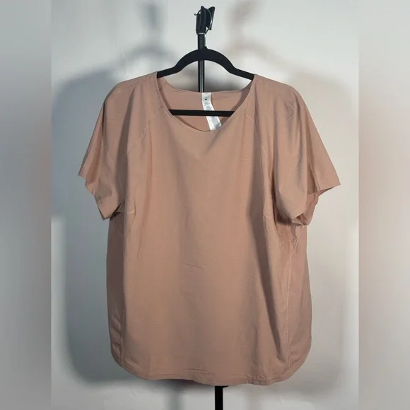 NWOT Lululemon Lightweight Stretch Running Short Sleeve Shirt Pink Clay - Picture 4 of 7